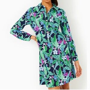 NWT! Lilly Pulitzer Kindra UPF 50+ Dress in Multi-Untamed Size L